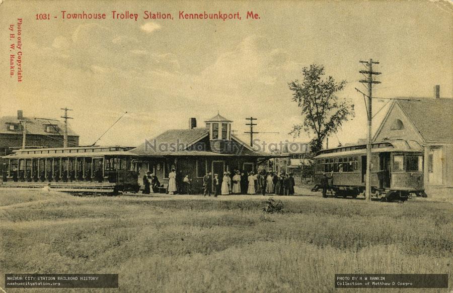 Postcard: Townhouse Trolley Station, Kennebunkport, Maine